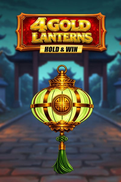 Okładka automatu 4 Gold Lanterns Hold & Win w lobby Kingmaker Casino